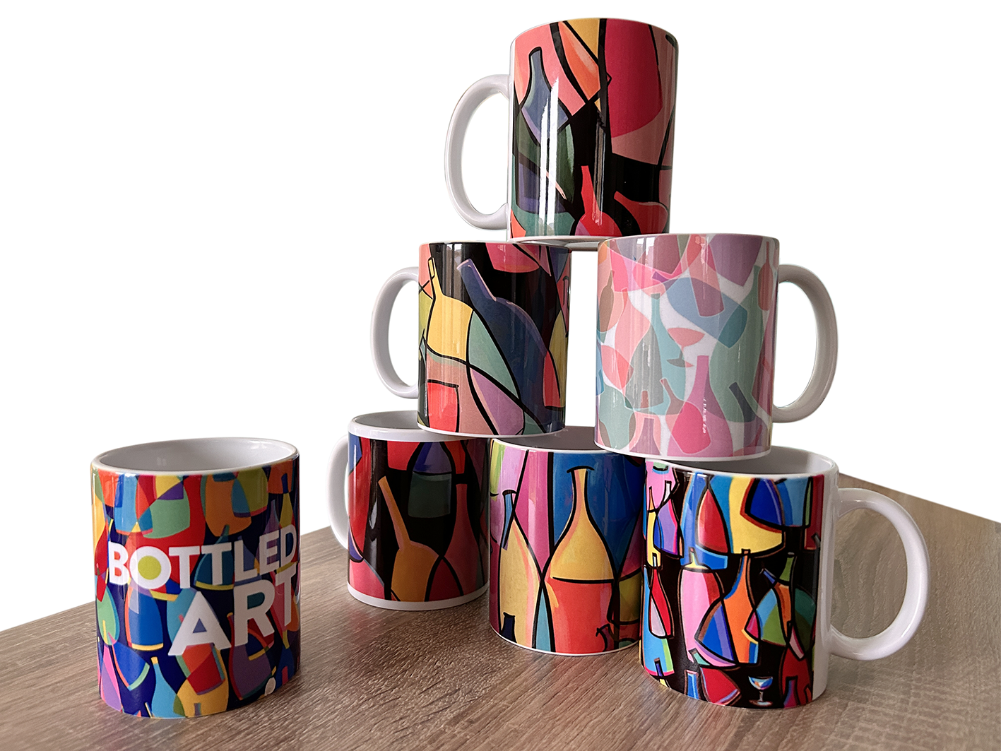 Bottled Art Ceramic Mugs